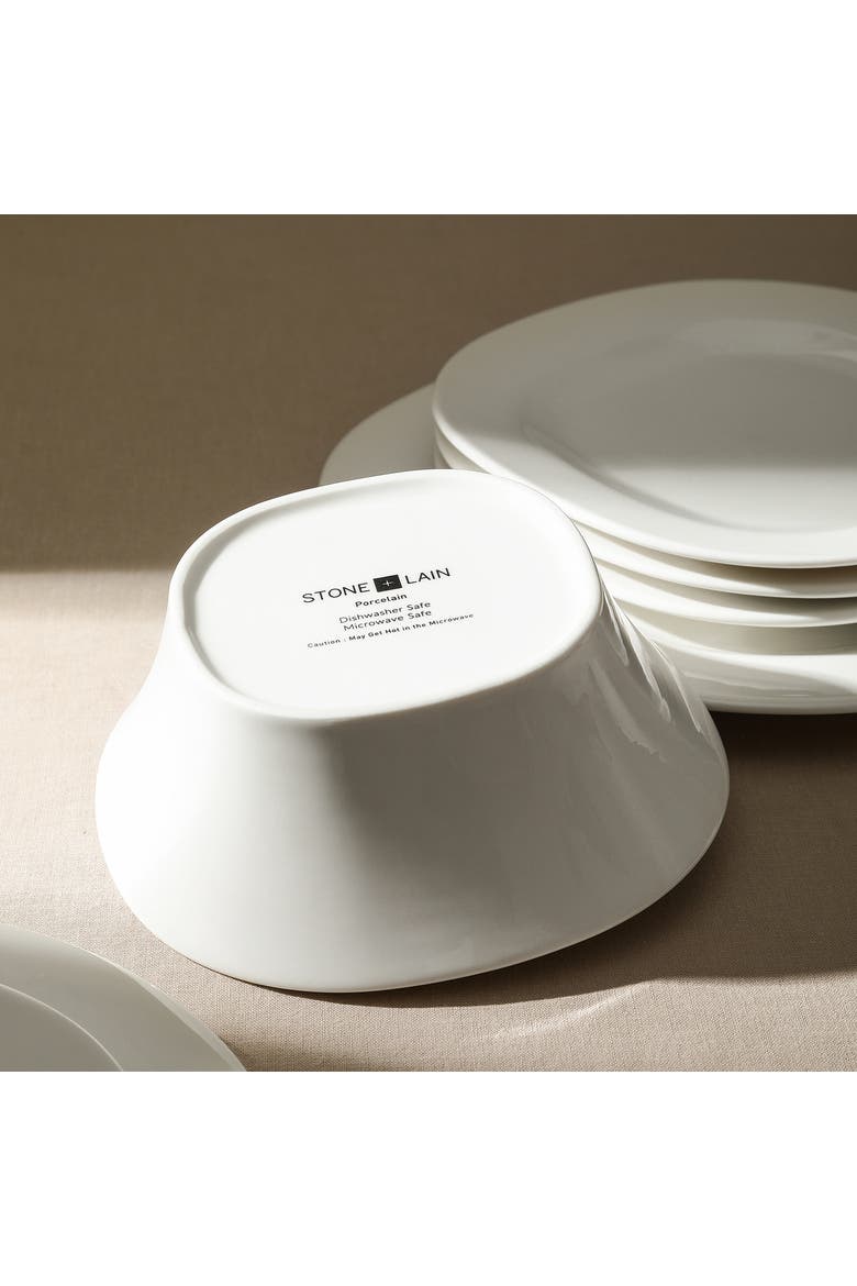 Quadro Porcelain 4-Piece Bowl Set, Alternate, color, White