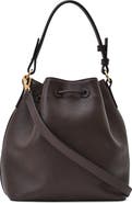 Reiss Esther Leather Bucket Bag