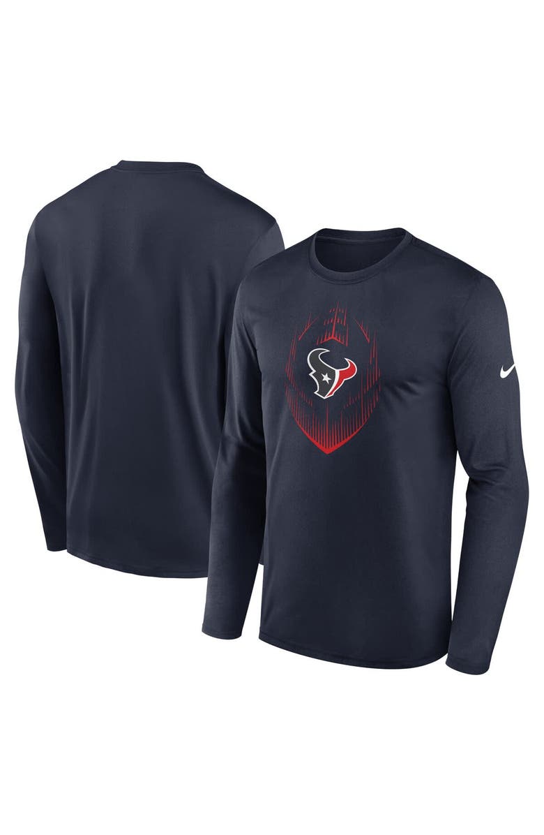 Nike Men's Nike Navy Houston Texans Legend Icon Long Sleeve T-Shirt, Main, color, Navy