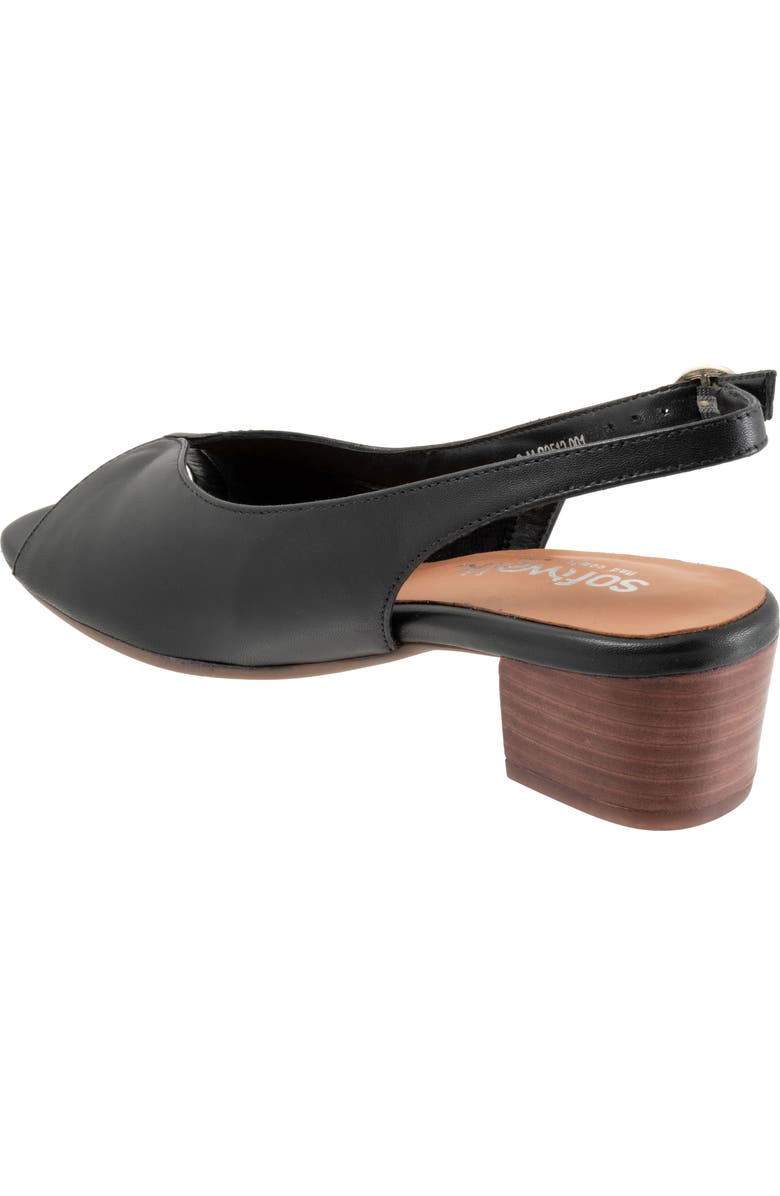 SoftWalk<sup>®</sup> Lakewood Slingback Sandal - Multiple Widths Available, Alternate, color, Black