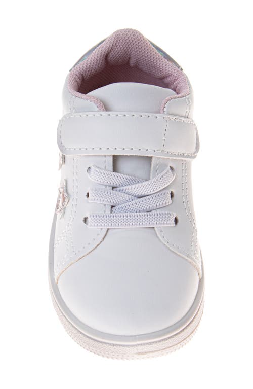 Josmo Kids' Star Low Top Sneaker In White Pink