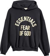 Fear of God Essentials Kids' '90s Campus Logo Graphic Hoodie