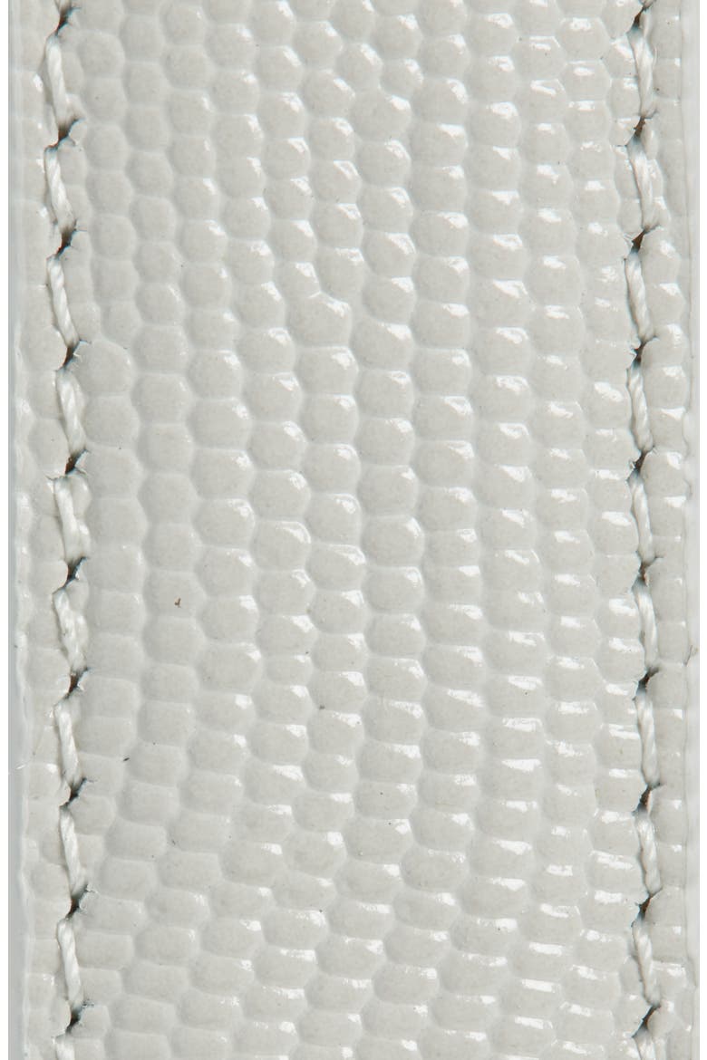 Stitched Glazed Lizard Texture Belt, Alternate, color, HORCHATA