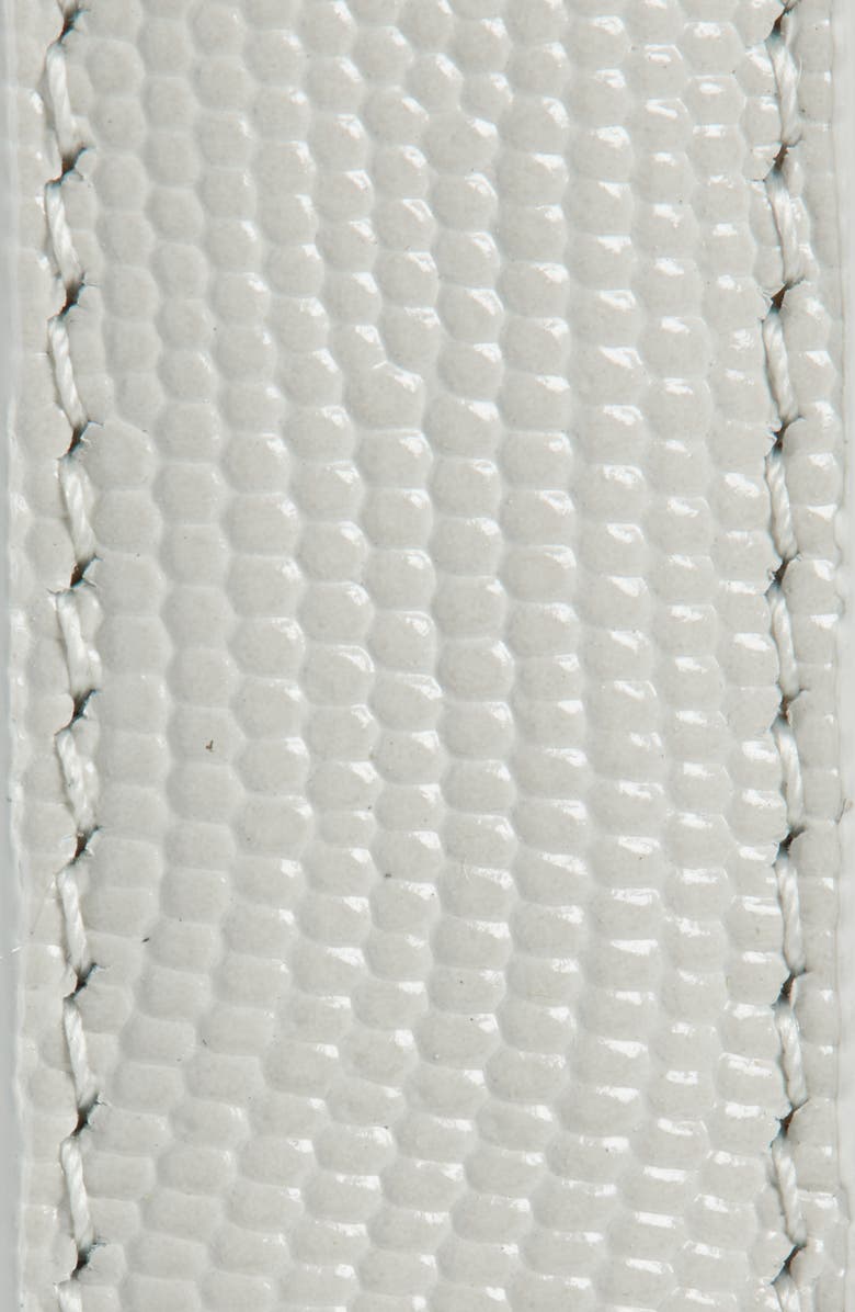 Vince Stitched Glazed Lizard Texture Belt, Alternate, color, Horchata