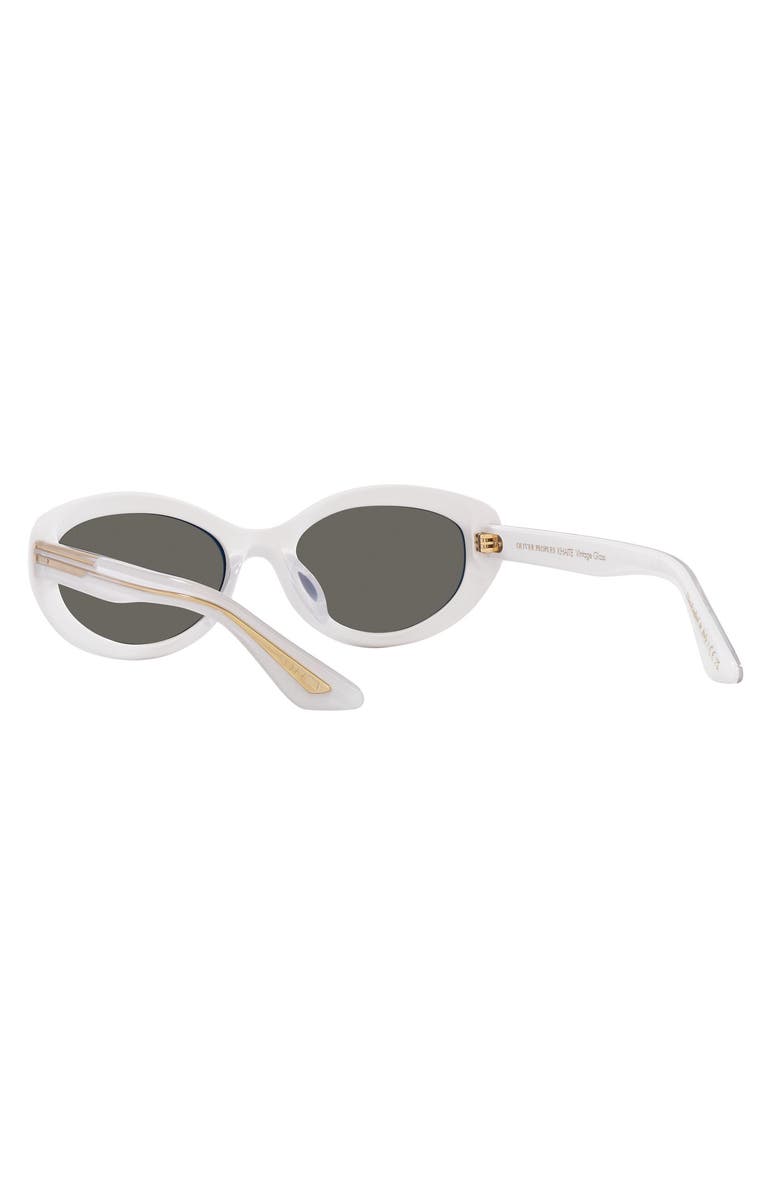 Oliver Peoples x KHAITE 1969C 53mm Oval Sunglasses, Alternate, color, Natural White