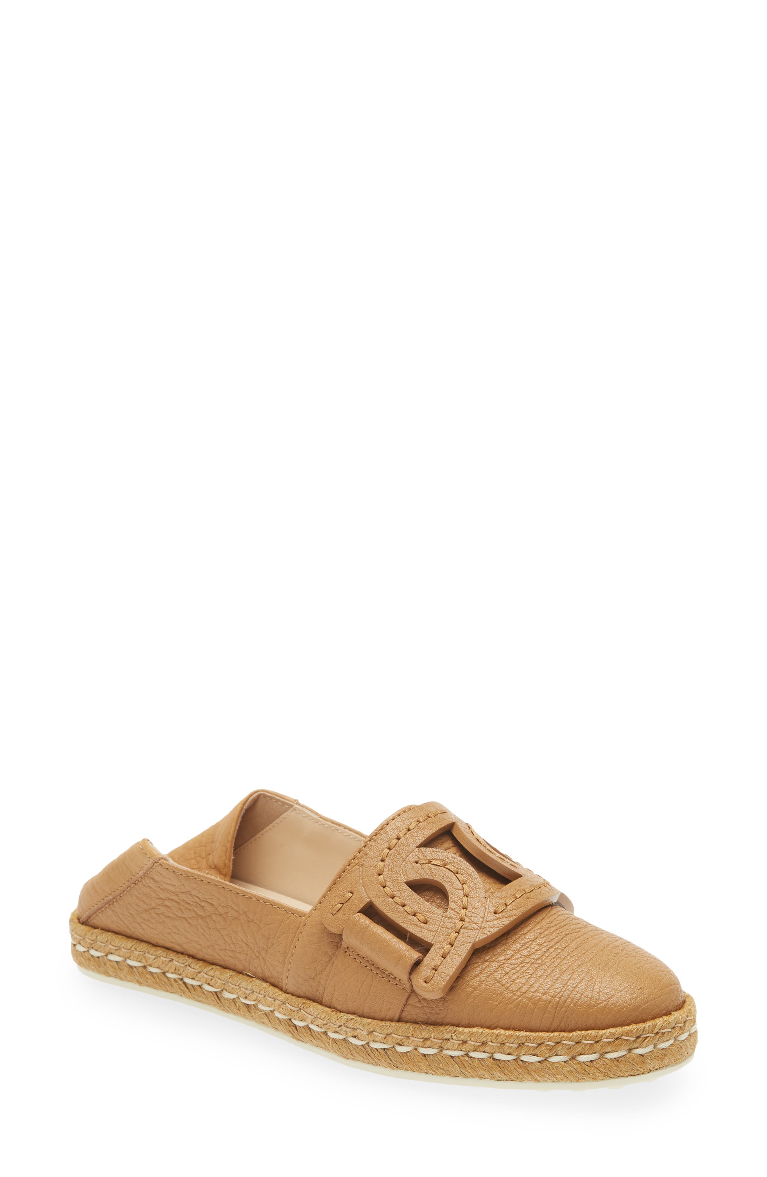 Tod
s Kate Chain Detail Convertible Espadrille Flat, Alternate, color, 