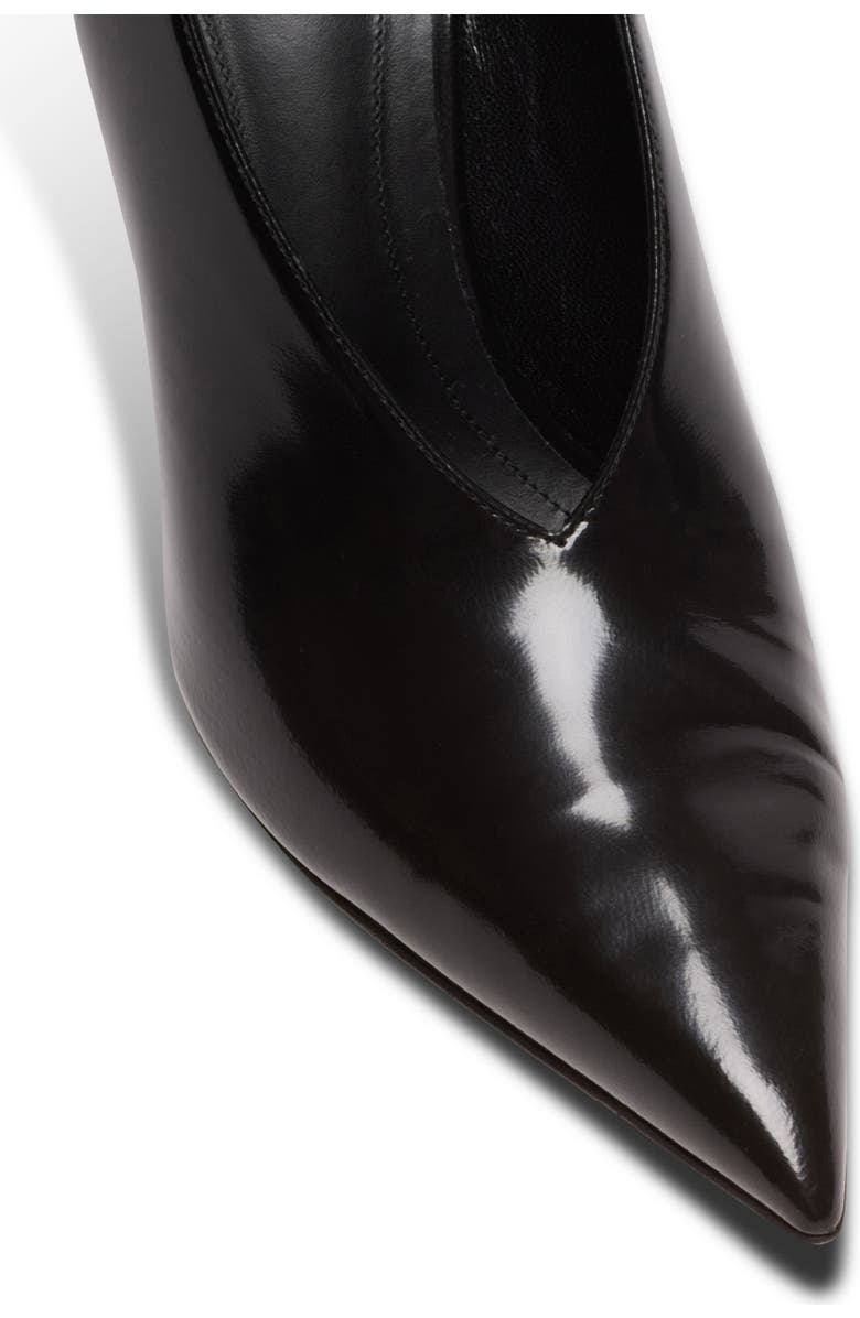 Balmain Shiny lambskin Wedge pumps, Alternate, color, Black