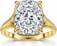 Bliss Diamond Certified 5Ct Taylor Elongated Cushion Engagement Ring 14k Gold Lab Grown