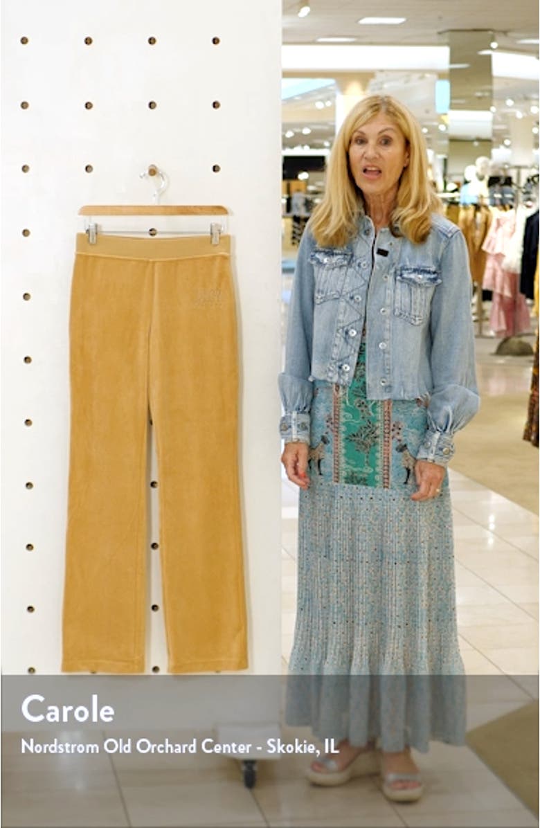 Classic Logo Velour Track Pants, sales video thumbnail