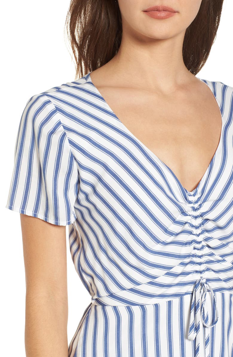 Row A Cinch Front Minidress, Alternate, color, 