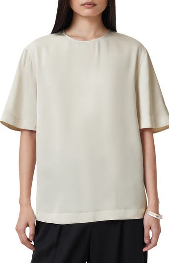 AllSaints Amelie Satin T-Shirt | Nordstrom