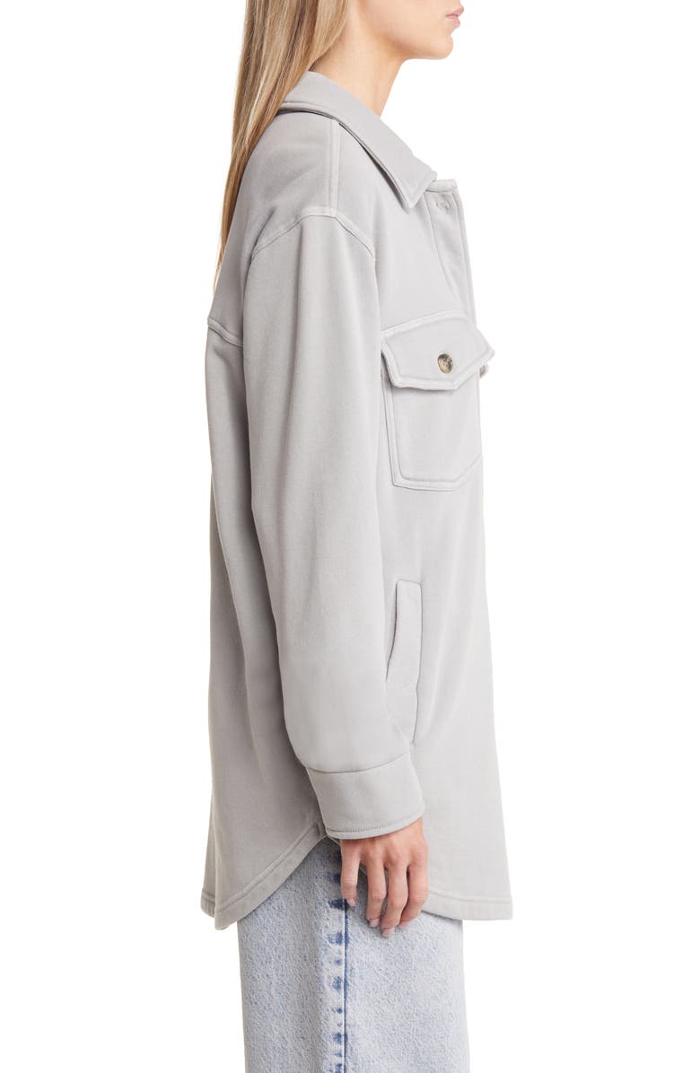 Thread & Supply Longline Sweatshirt Knit Shacket, Alternate, color, 