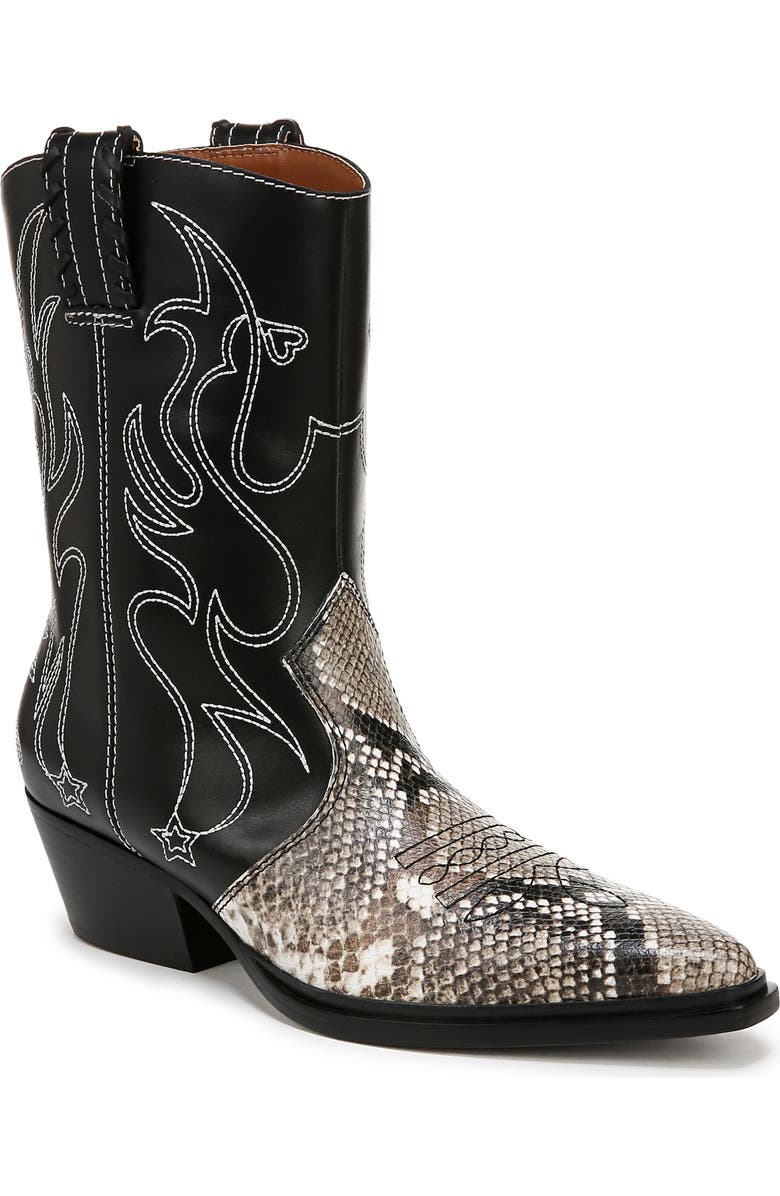 Franco Sarto Bianca Western Boot, Main, color, Grey Multi