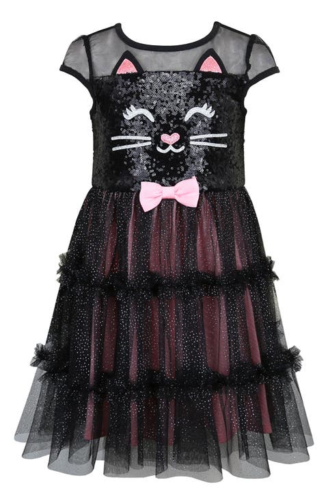 Kids' Sequin Kitty Tutu Dress