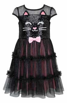 Kids' Sequin Kitty Tutu Dress