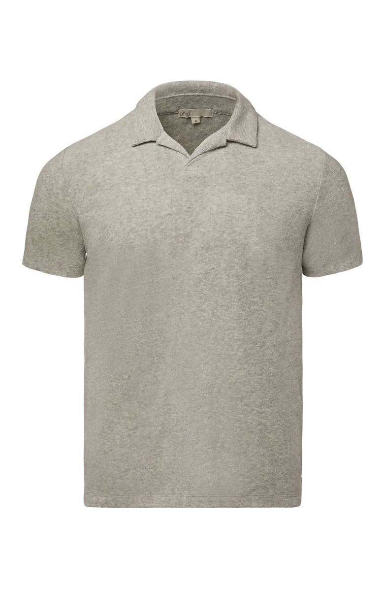 Onia Towel Terry Johnny Collar Polo, Alternate, color, 