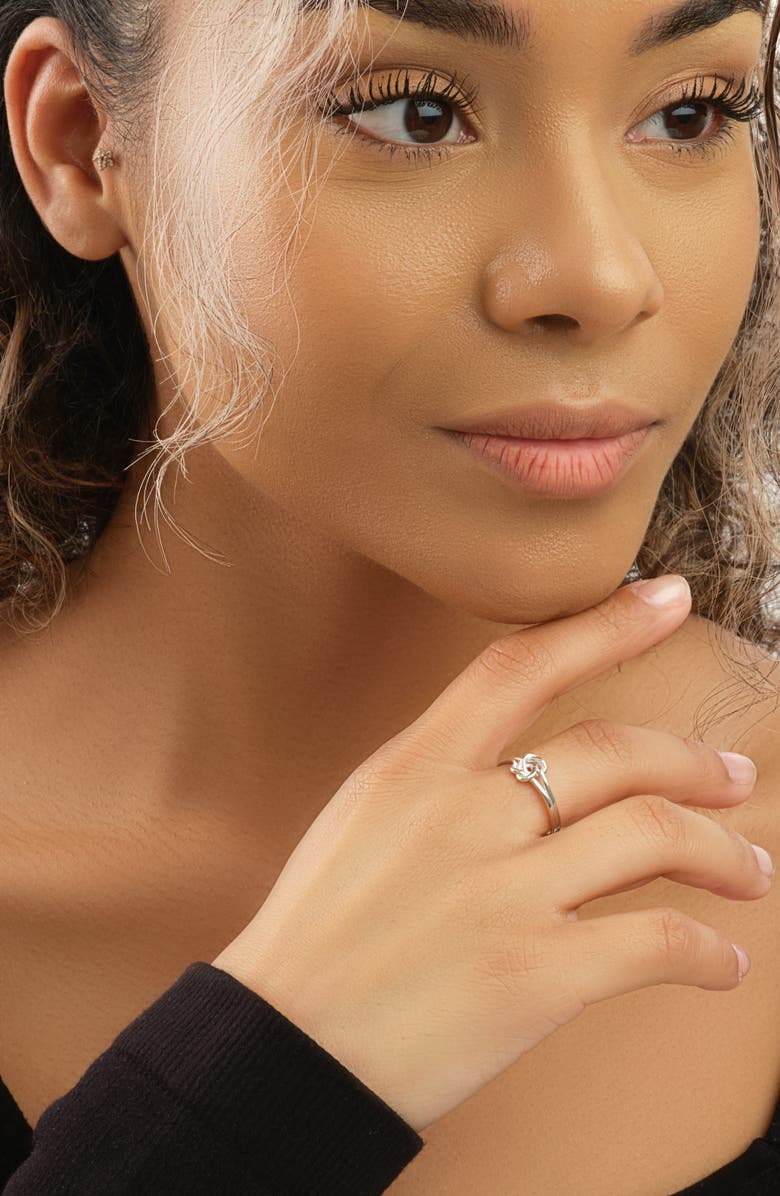 Sterling Forever Sterling Silver Knot Ring, Alternate, color,