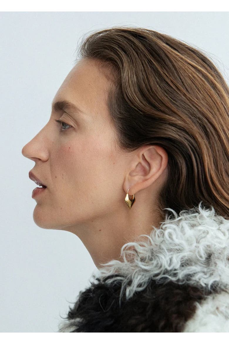 Small Kite Earrings, Alternate, color, Yellow Toned Gold