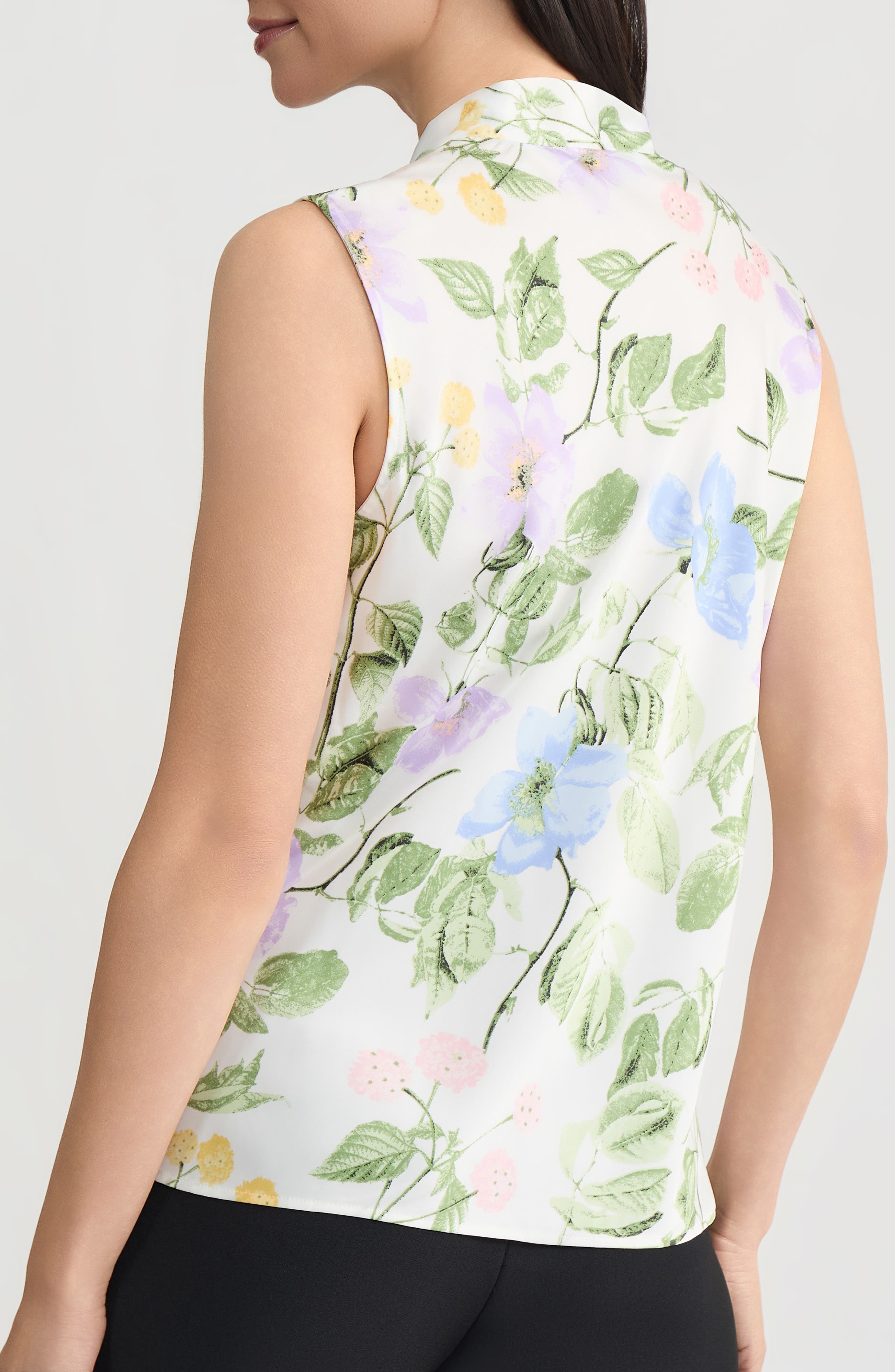 Sleeveless Matte Satin Top - image 2