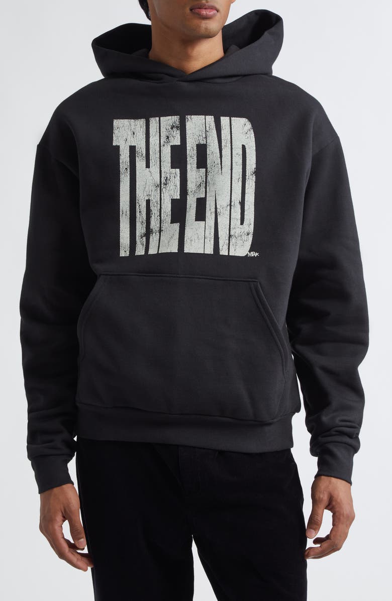 MIDNIGHT RODEO The End Fleece Graphic Hoodie, Main, color, Black