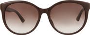 Gucci 56mm Round Sunglasses