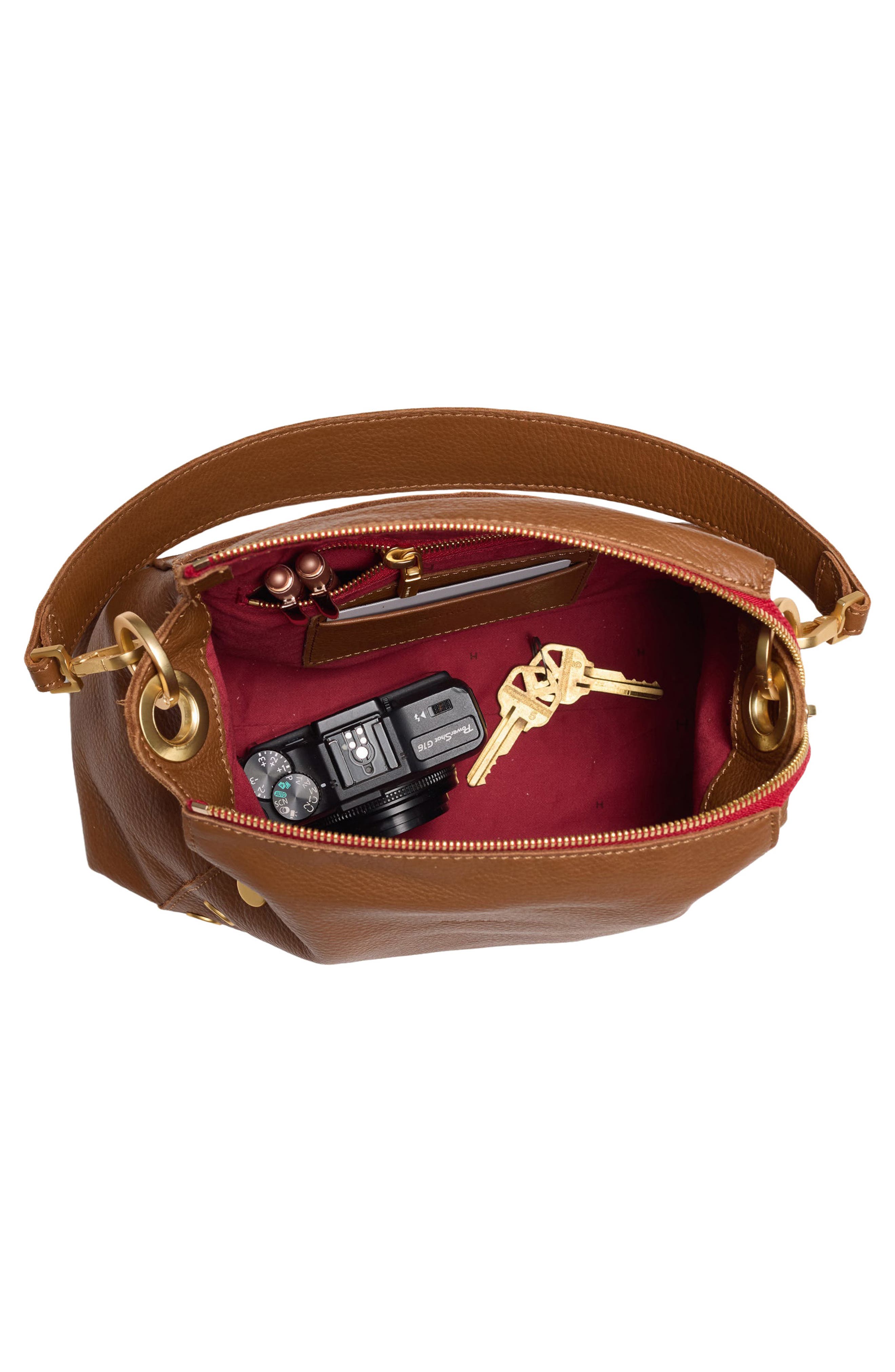 Bryant Medium Shoulder Bag, Alternate, color, MAHOGANY/ BRUSHED GOLD