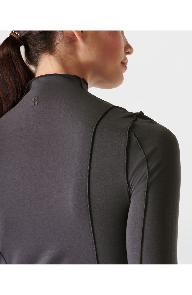 Sweaty Betty Exposed Seam Funnel Neck Top, Alternate, color, 