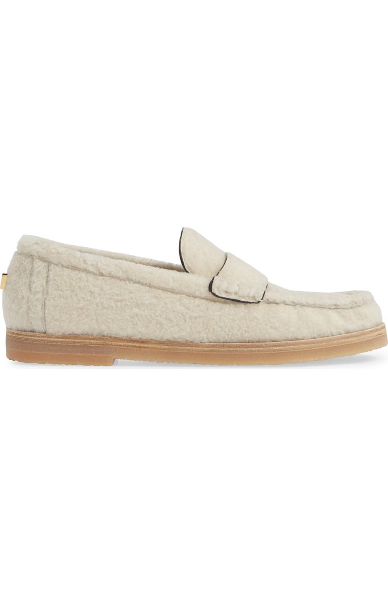 Stuart Weitzman Bromley Genuine Shearling Loafer, Alternate, color,