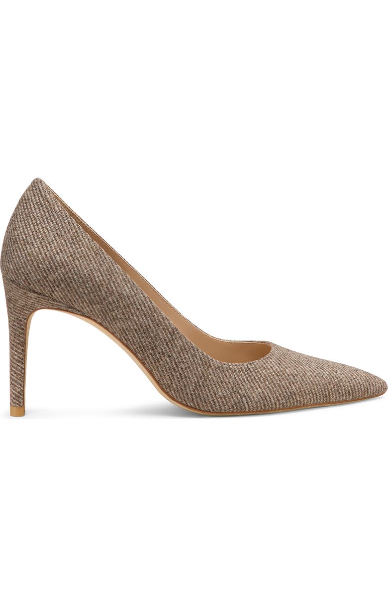 Stuart Weitzman Stuart Power 85 Pointed Toe Pump, Alternate, color, Taupe