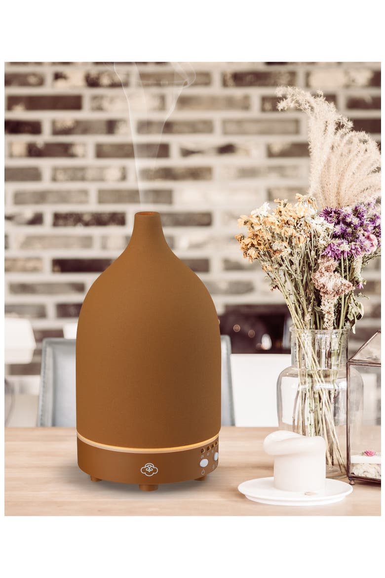 Vapor Ceramic Ultrasonic Diffuser, Alternate, color, TERRACOTTA
