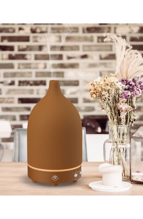 Serene House Vapor Ceramic Ultrasonic Diffuser In Brown
