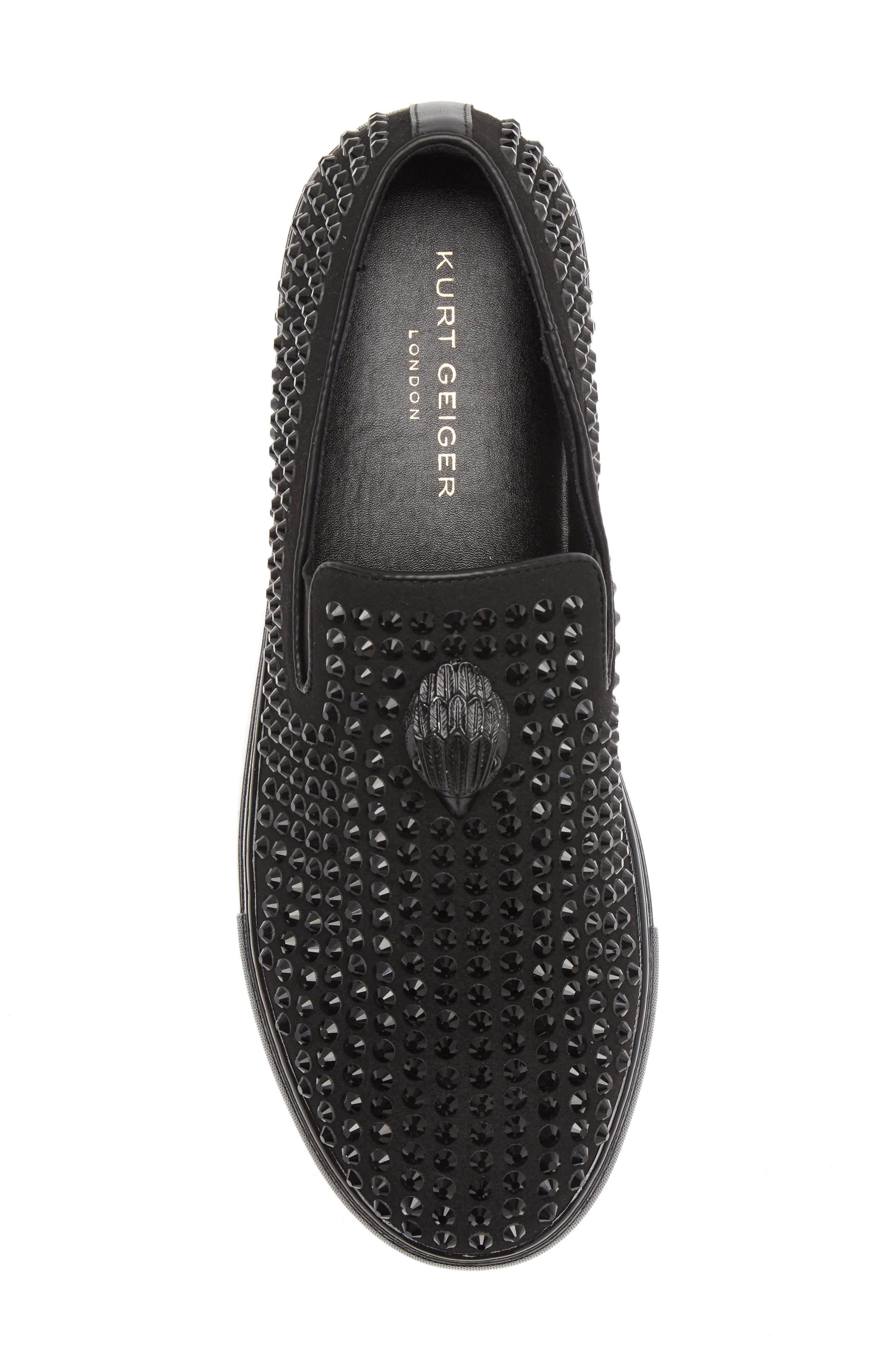 Kurt Geiger London Laney Crystal Stud Platform Slip-On Sneaker, Alternate, color, 