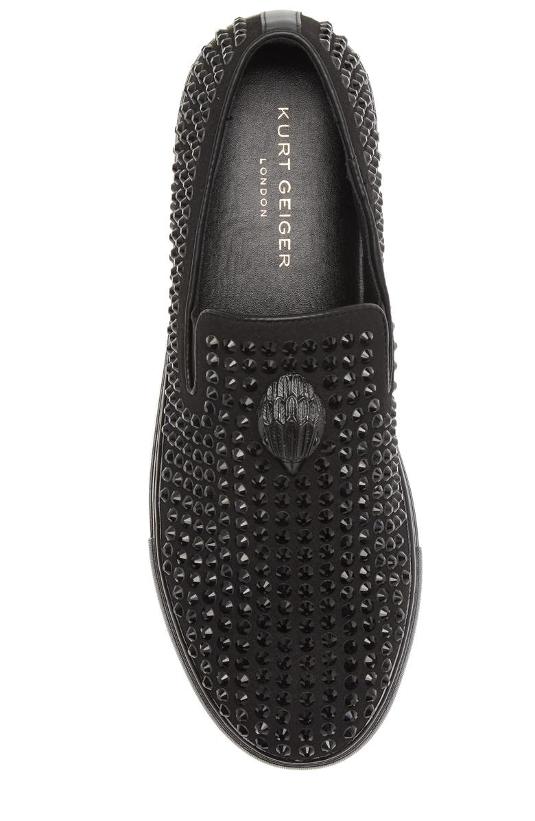 Kurt Geiger London Laney Crystal Stud Platform Slip-On Sneaker, Alternate, color,