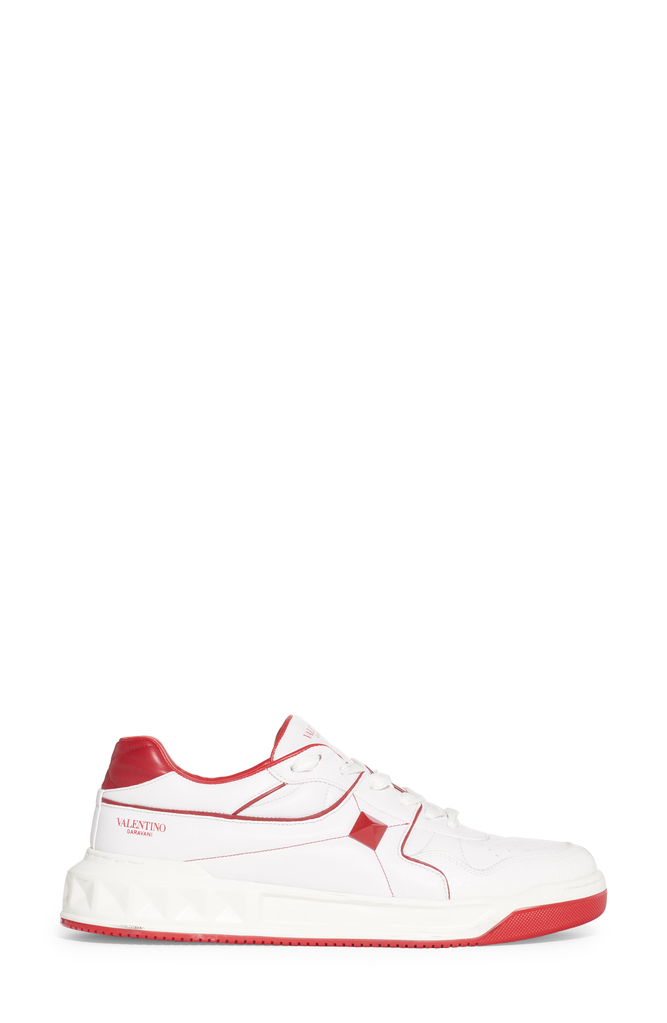 Valentino Garavani Roman Stud Low Top Sneaker, Alternate, color, 