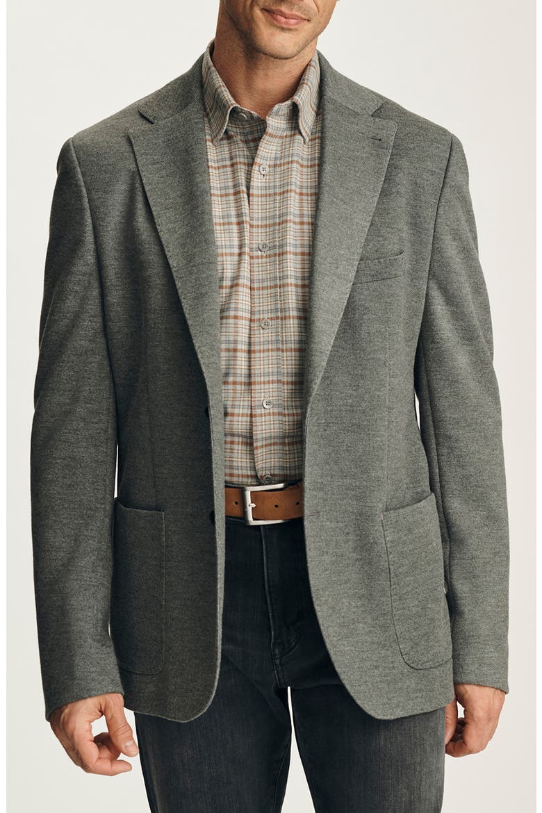 Matteo Interlock Sport Coat, Main, color, ANTHRACITE MELANGE
