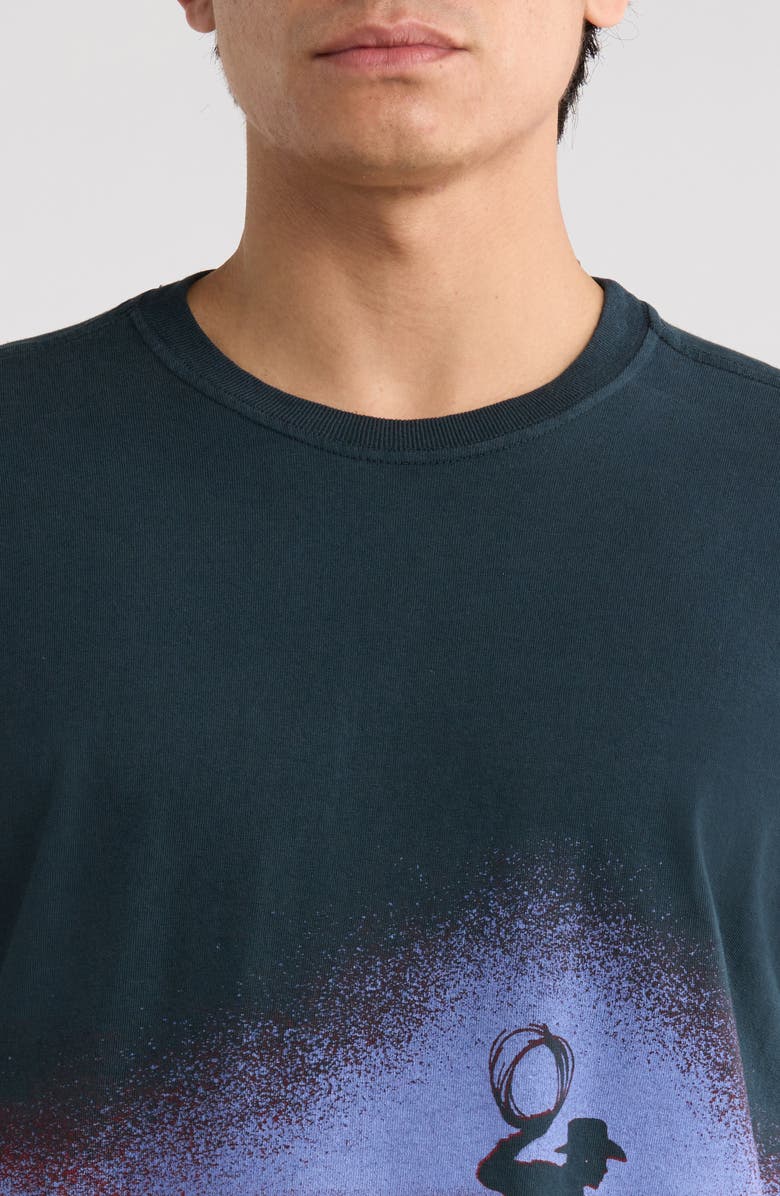 ONE OF THESE DAYS Driftin' Back Cotton Graphic T-Shirt, Alternate, color, Hard Washed Black