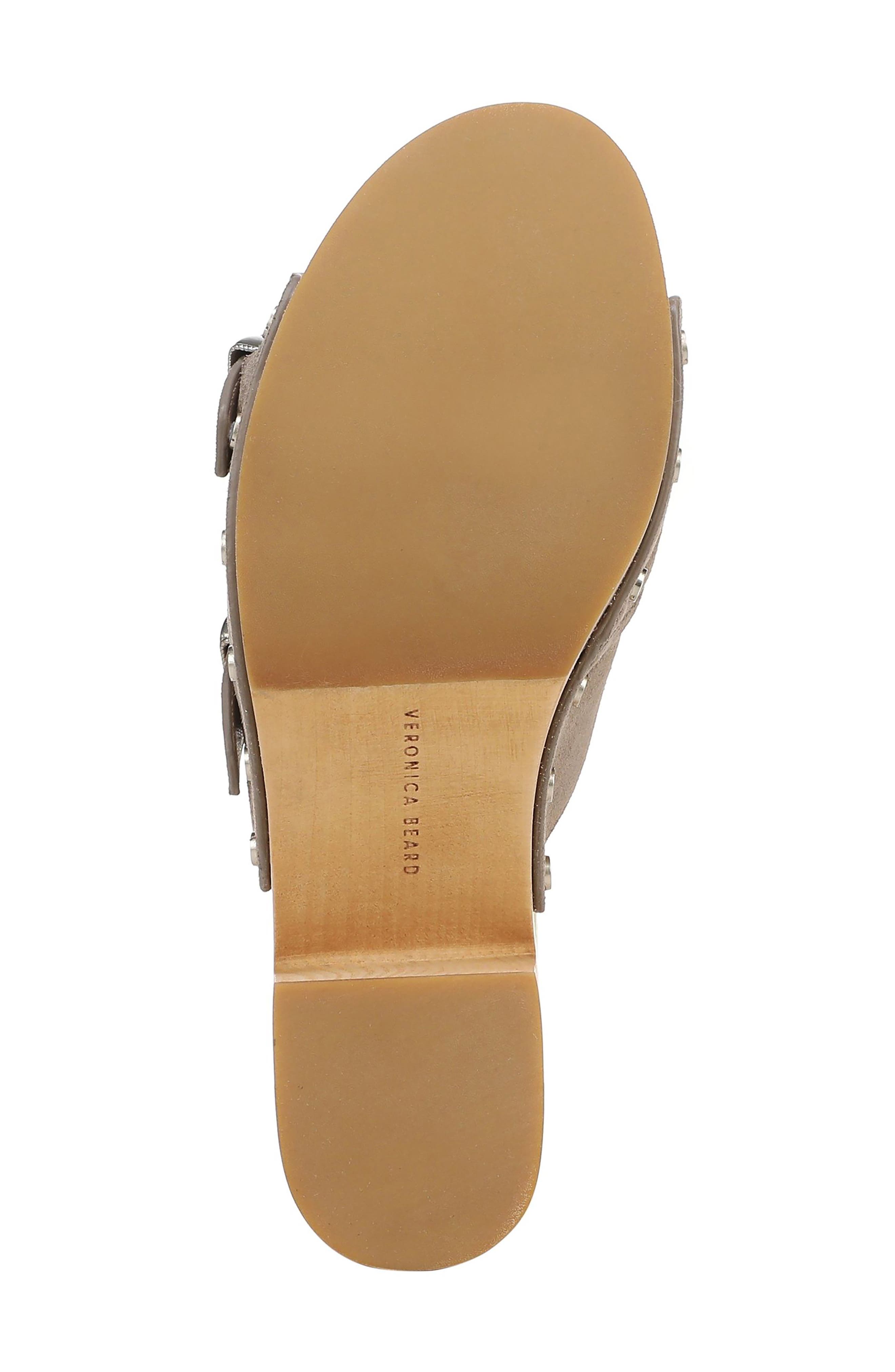 Halifax-2 Leather Slide Sandal, Alternate, color, BARK SUEDE