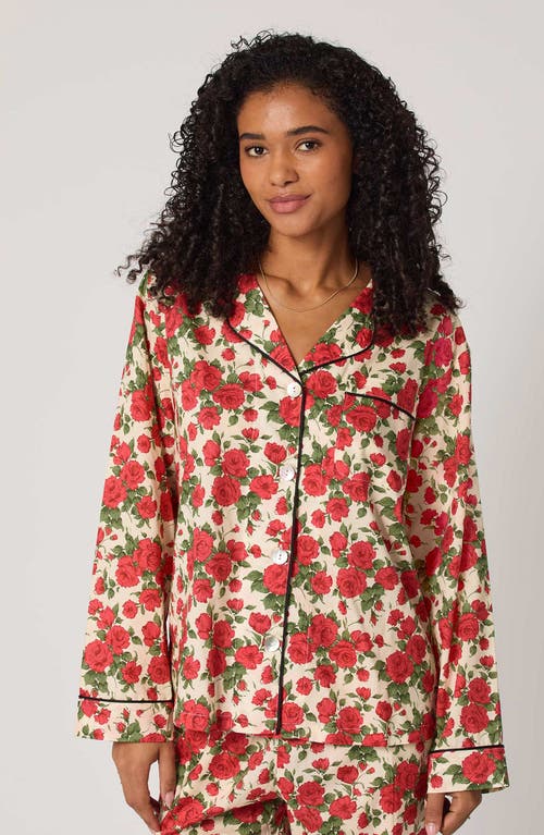 Bedhead Pajamas Floral Print Long Sleeve Cotton Jersey Pajamas In Multi