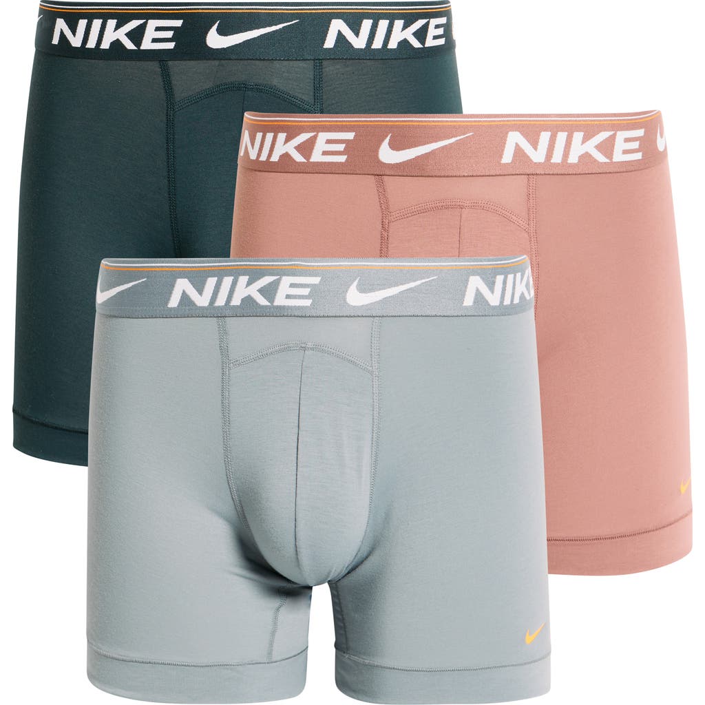 Nike Dri-fit Ultra Comfort 3-pack Boxer Briefs In Multi