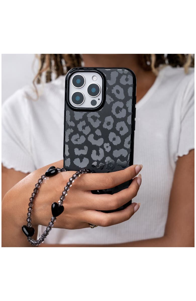 VELVET CAVIAR Phone Charm Wristlet, Alternate, color, Black