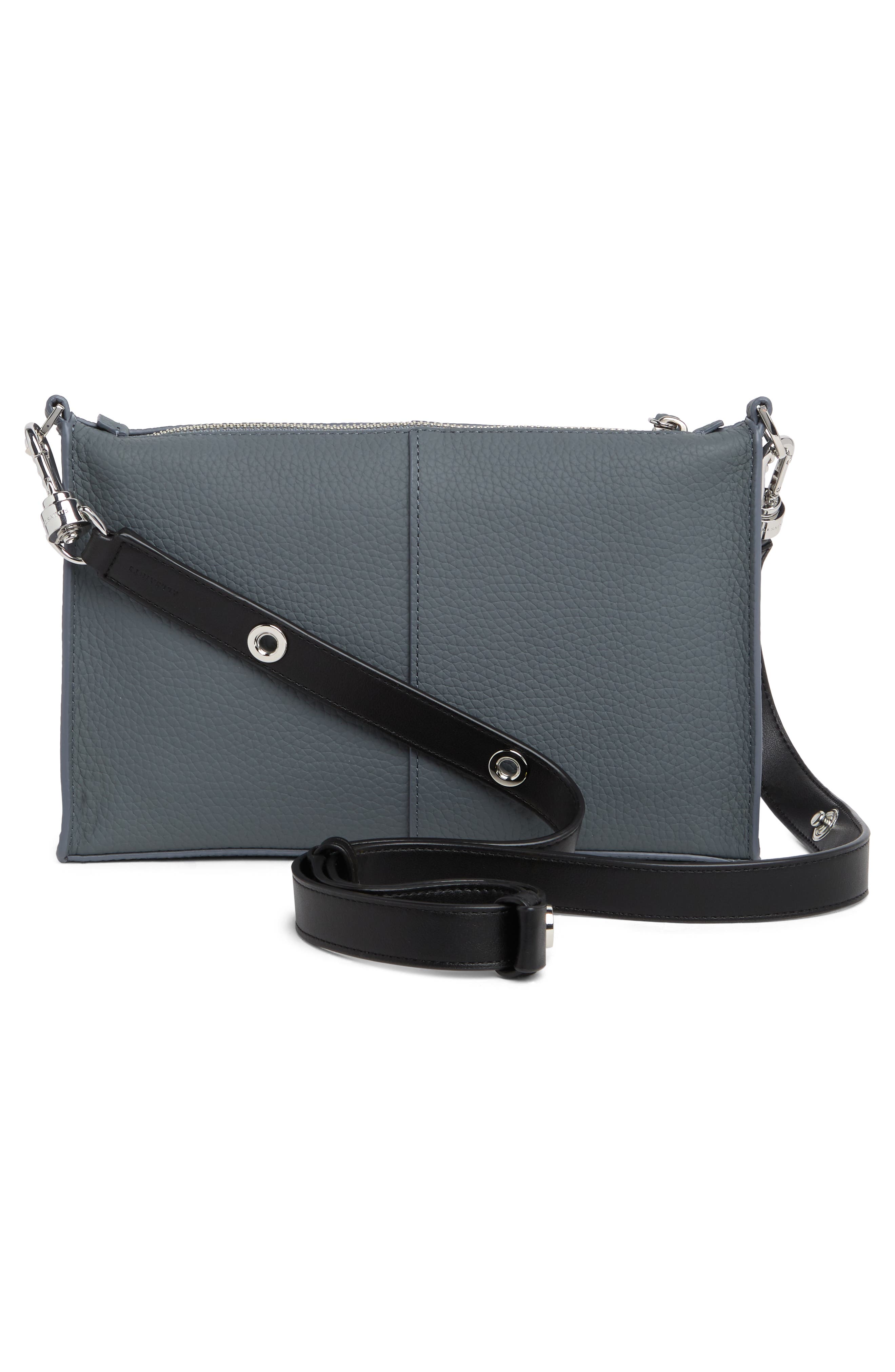 AllSaints Eve Leather Crossbody Bag, Alternate, color, 