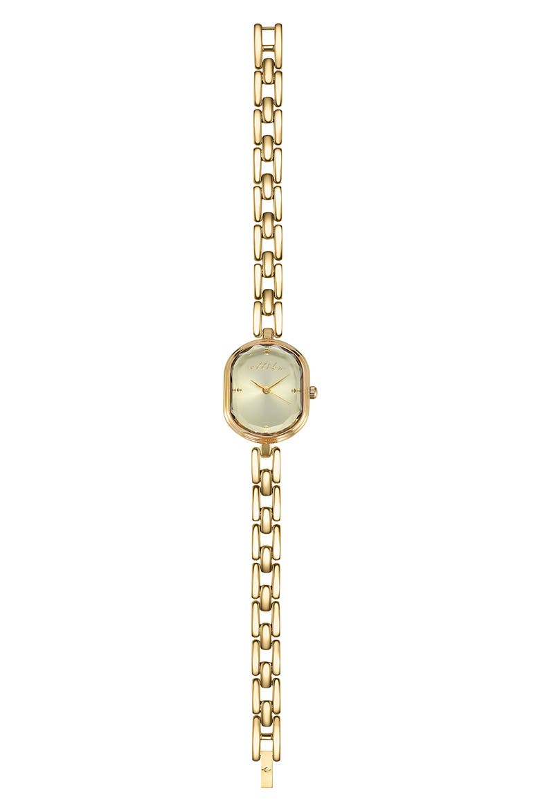 Elegant Link Bracelet Watch, Alternate, color, GOLD