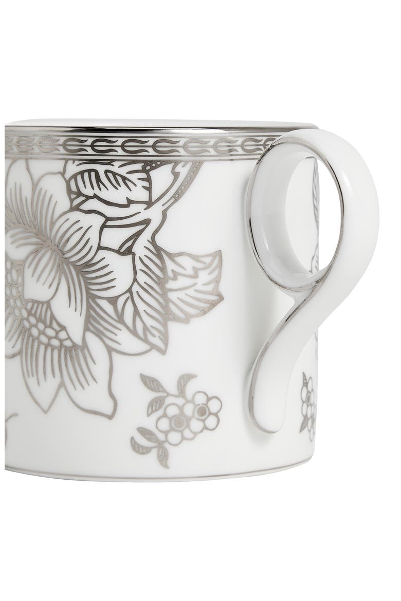 Silver Tonquin Bone China Mug, Alternate, color, SILVER