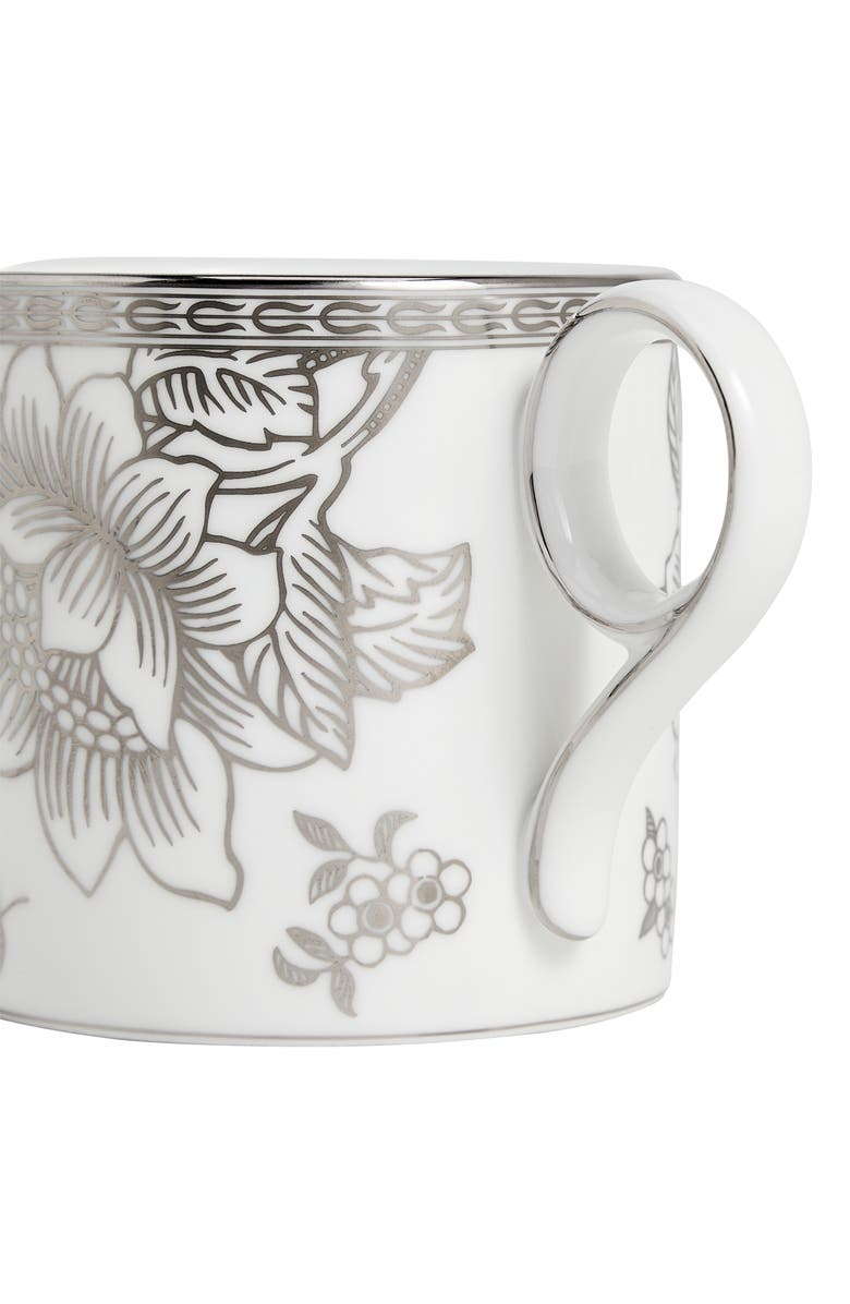 Wedgwood Silver Tonquin Bone China Mug, Alternate, color, Silver
