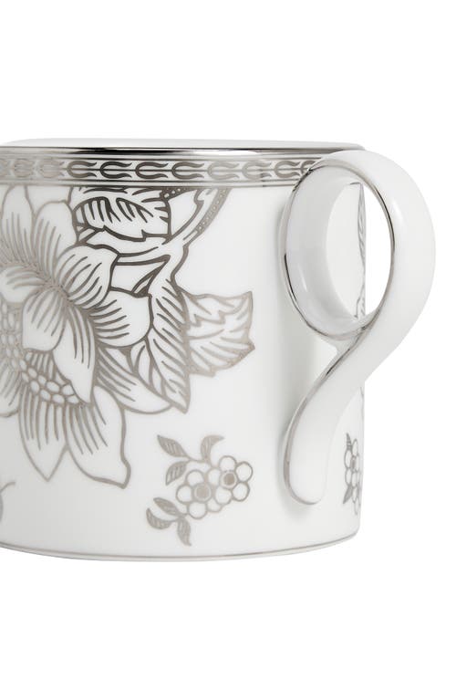 Wedgwood Silver Tonquin Bone China Mug In White