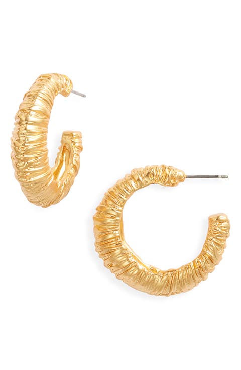 Wrapped Hoop Earrings