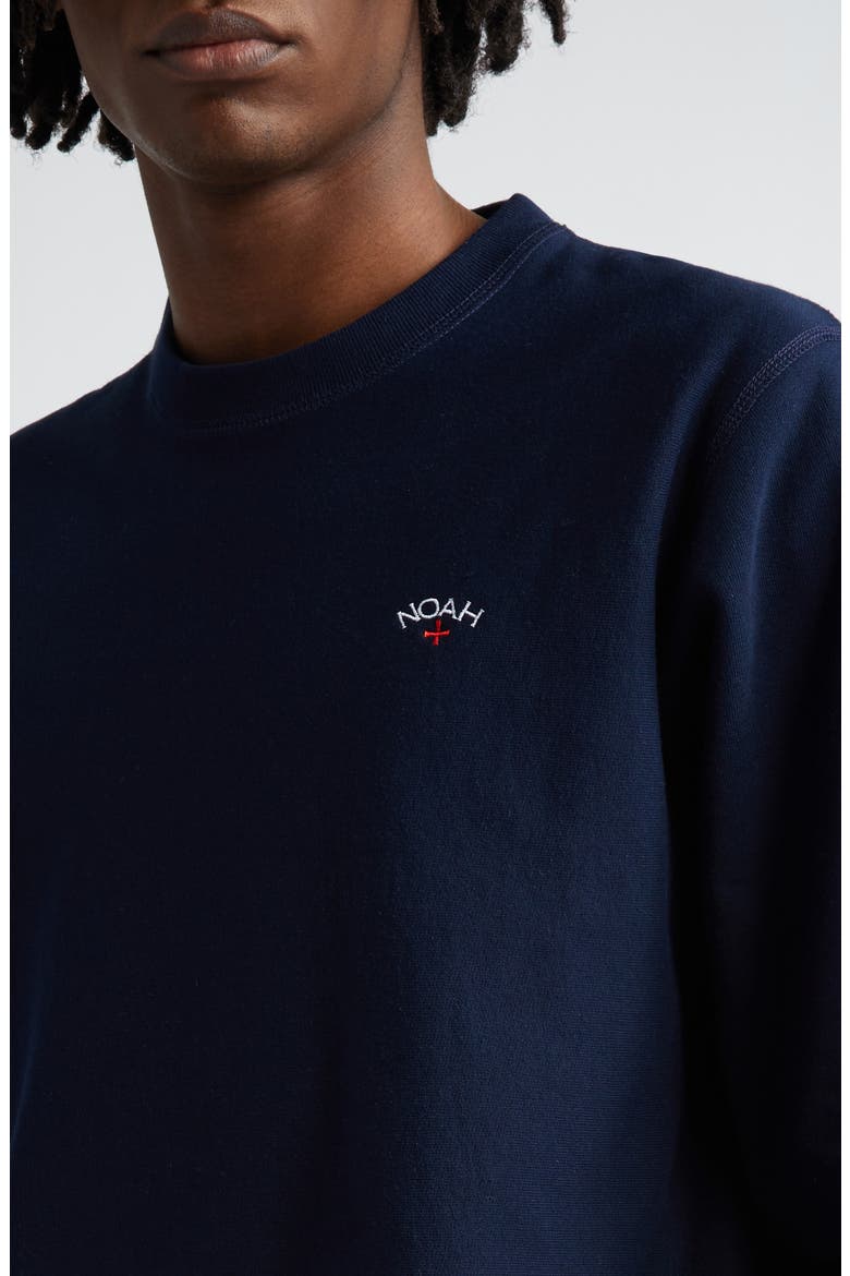 Classic French Terry Crewneck Sweatshirt, Alternate, color, NAVY