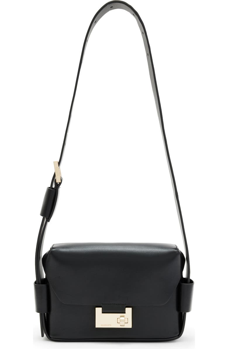 AllSaints Frankie Leather Crossbody Bag, Main, color,