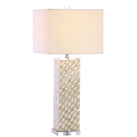 Daniel 30.5" Seashell/crystal Led Table Lamp