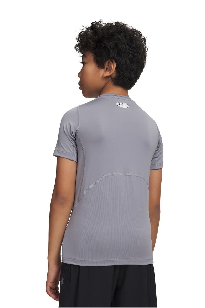 Kids' UA HeatGear® Graphic Tee, Alternate, color, STEEL